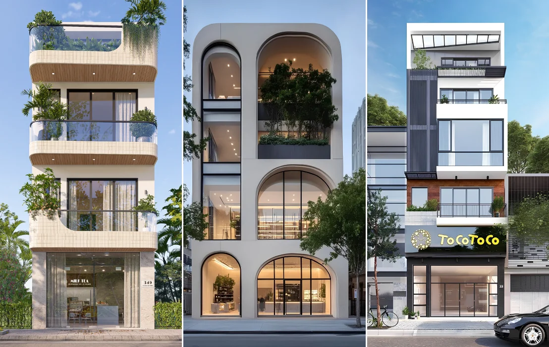 15+ Ý tưởng đẹp, tiện nghi thiết kế nhà ở kết hợp kinh doanh