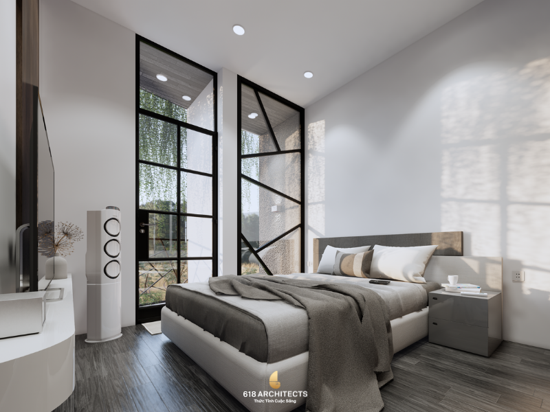 Không gian nội thất hiện đại của căn hộ 7 tầng 