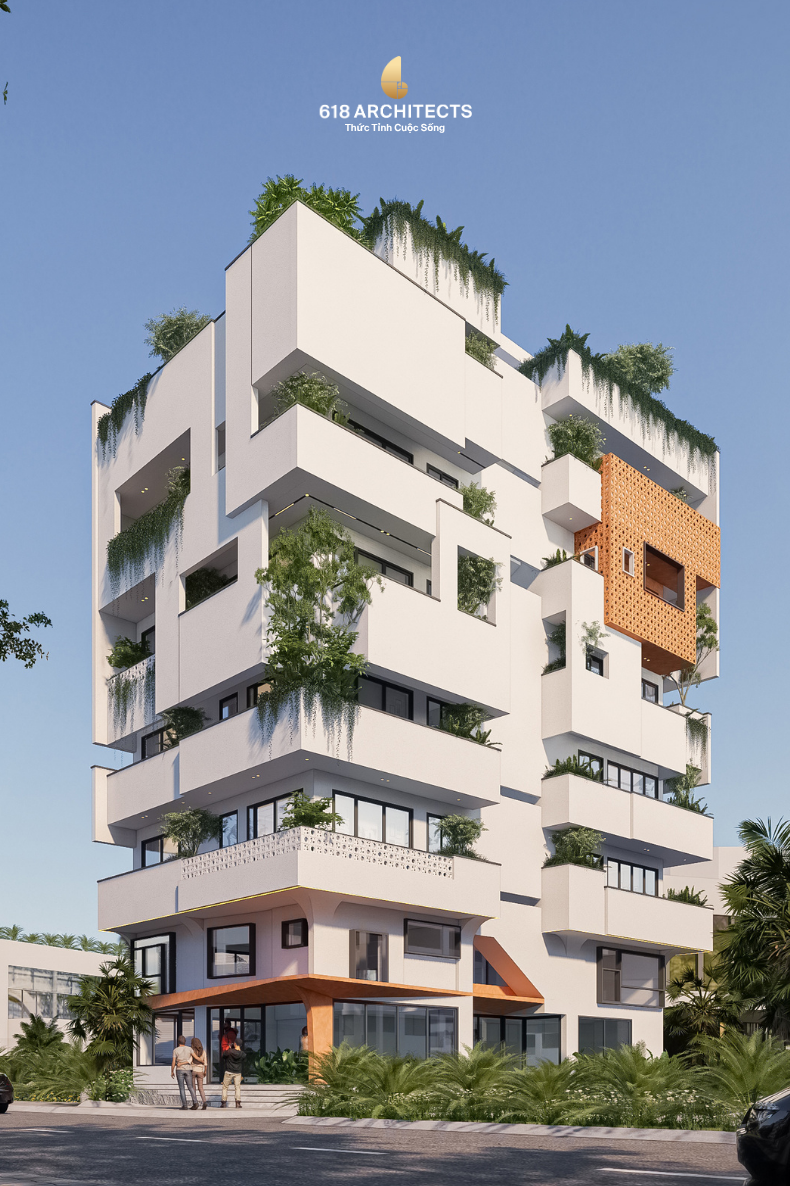 Chung cư mini PCL được 618 Architects triển khai thiết kế tối ưu mặt bằng, phù hợp với nhu cầu khai thác và nhóm khách thuê mục tiêu.