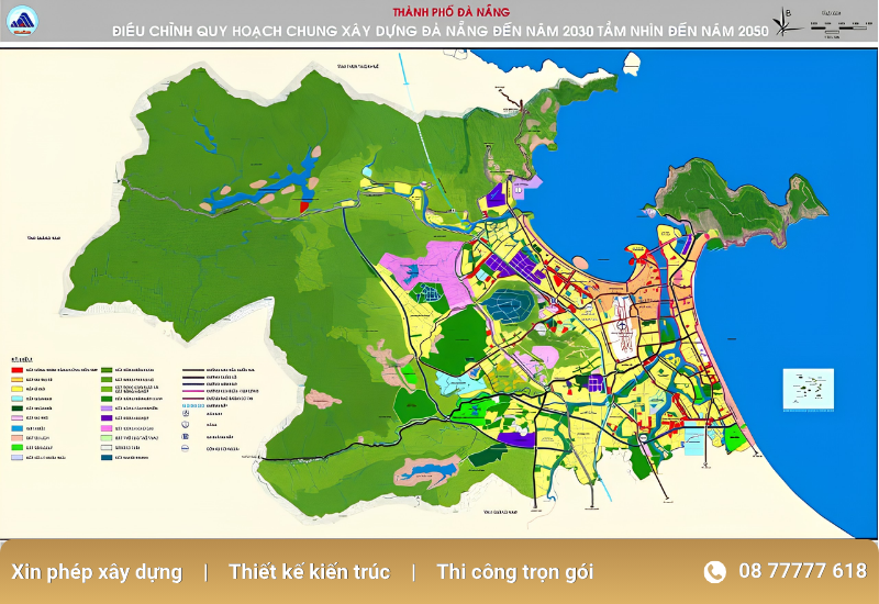 Bản đồ về Quy Hoạch Sử Dụng Đất Đến Năm 2030 Đà Nẵng