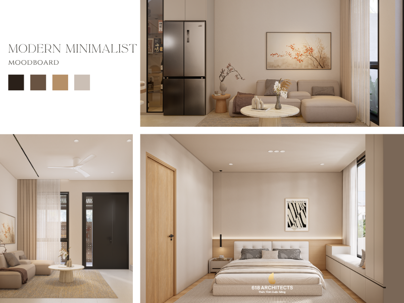 Kết hợp phong cách hiện đại với thiết kế tối giản Minimalist