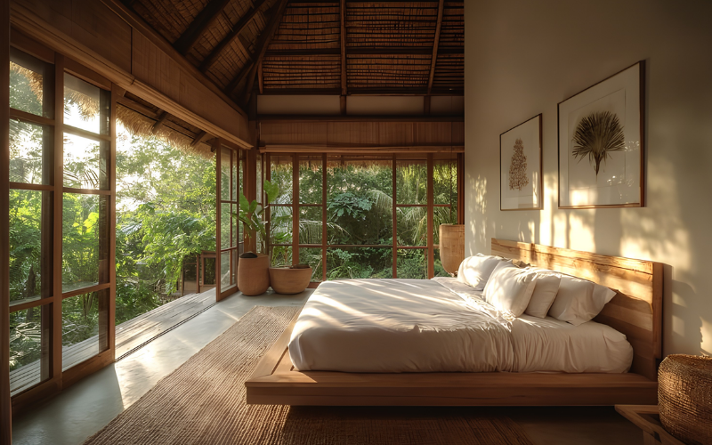 Không gian thiết kế homestay gần gũi với trải nghiệm du khách