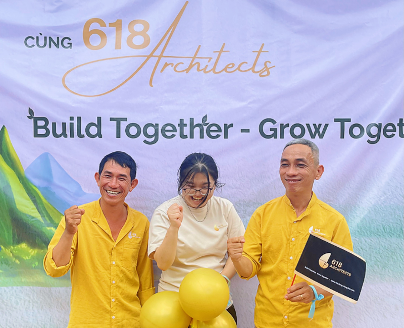 Team 618 sẵn sàng chinh phục các thử thách teambuilding.