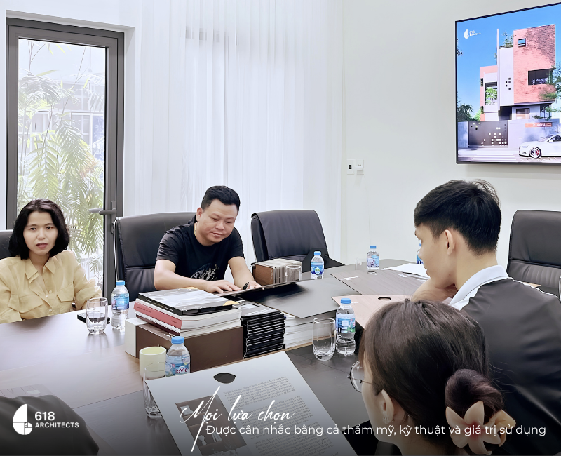 Mọi lựa chọn vật liệu đều được trao đổi kỹ đảm bảo về mặt thẩm mỹ và giá trị sử dụng lâu dài.