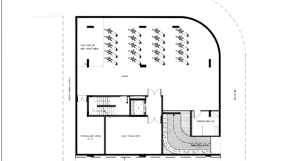 Mặt bằng tầng hầm