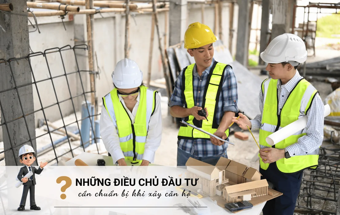 Quy trình thi công căn hộ từ A–Z cho chủ đầu tư