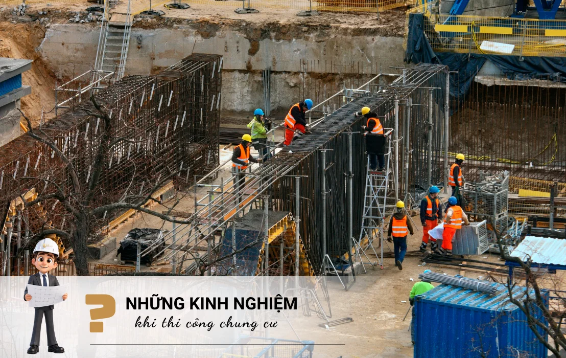 Những kinh nghiệm cần nắm khi thi công chung cư