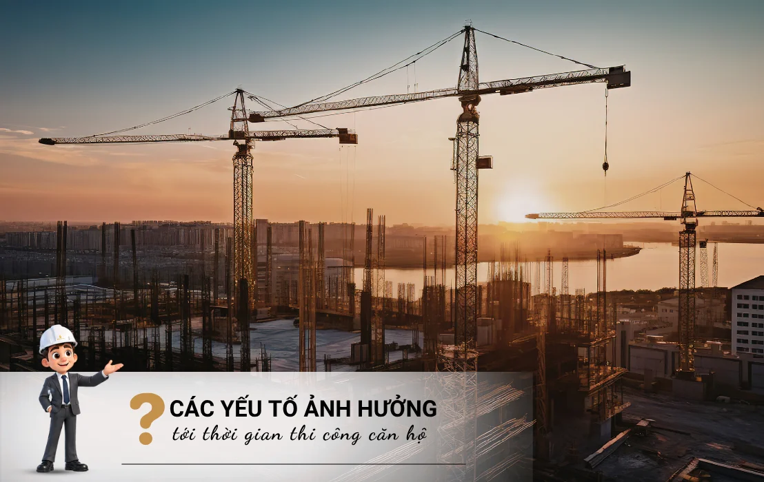 Thời gian thi công căn hộ và các yếu tố ảnh hưởng tiến độ
